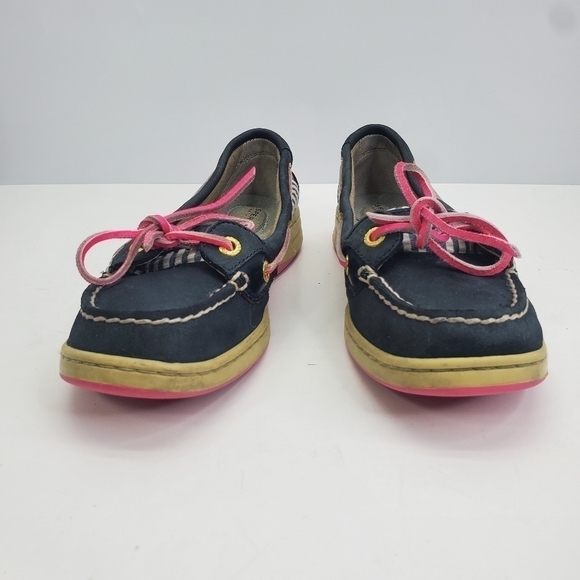 Sperry Top-Sider Preppy Casual Boat Shoes Loafers Women's Pink and Blue Size 5M - Picture 2 of 12